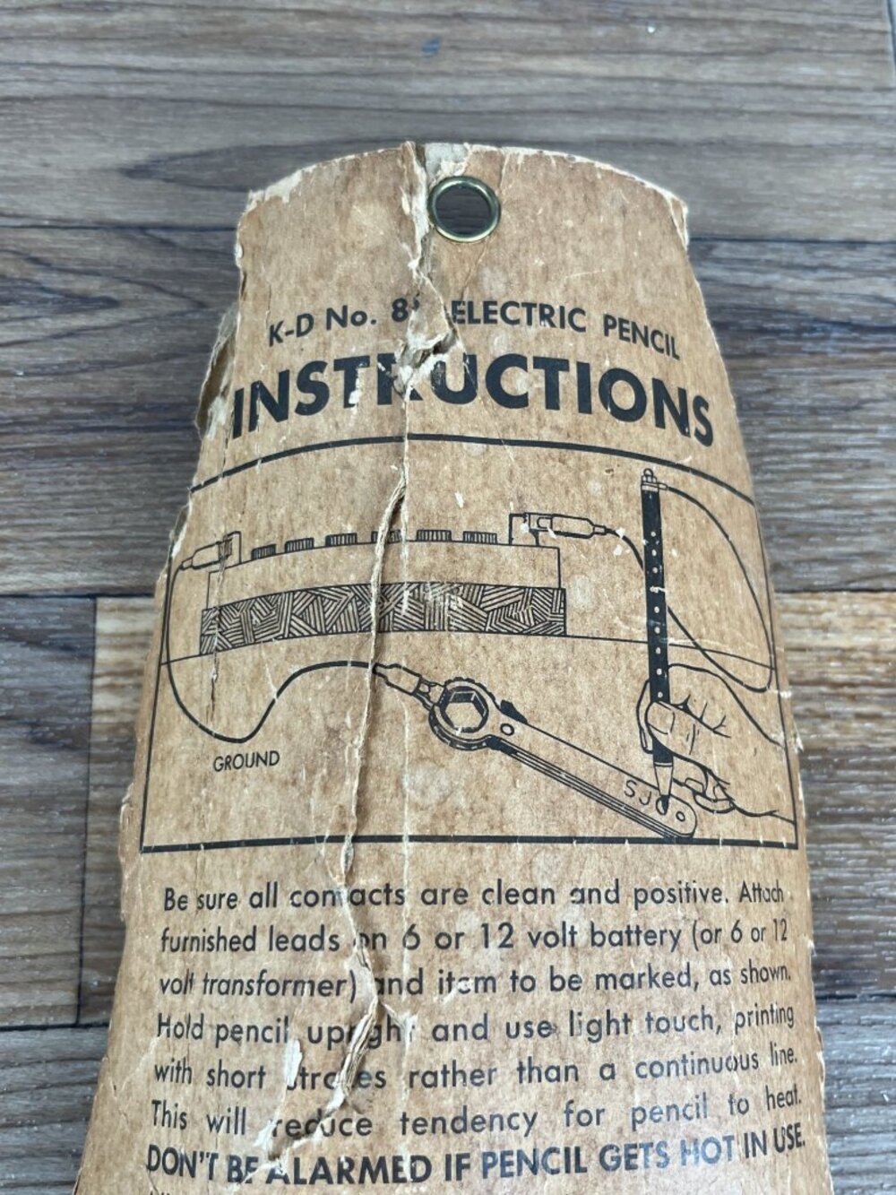 NOS Vintage KD Tools No 85 Electric Pencil Metal Engraver Marking Tool - Picture 8 of 8
